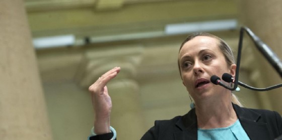 La leader di FDI Giorgia Meloni.