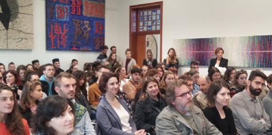 Iacop all'inaugurazione del 96° anno formativo della Scuola mosaicisti di Spilimbergo
