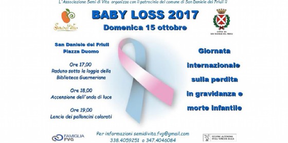 San Daniele celebrerà la Giornata mondiale del ricordo e della consapevolezza sulla perdita perinatale e infantile