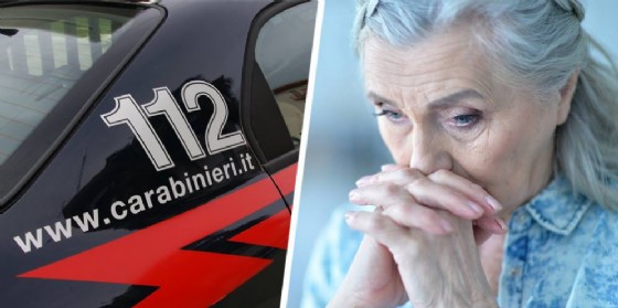 Carabinieri e un'anziana (© Diario di Biella) Carabinieri e un'anziana (© Diario di Biella)