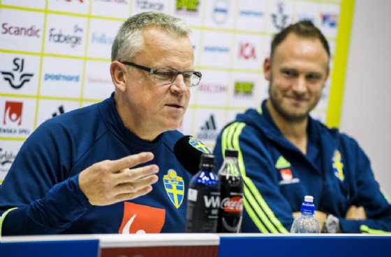 Jan Andersson ed Andreas Granqvist, commissario tecnico e capitano della nazionale svedese