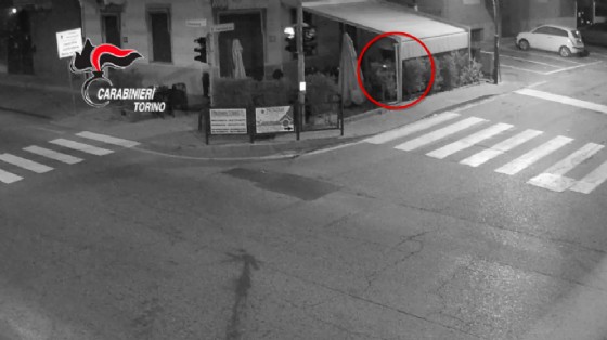 Istantanea del video di sorveglianza