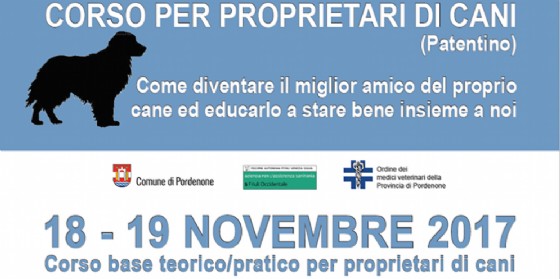 A Pordenone attivato un corso per proprietari di cani (© Comune di Pordenone) A Pordenone attivato un corso per proprietari di cani (© Comune di Pordenone)