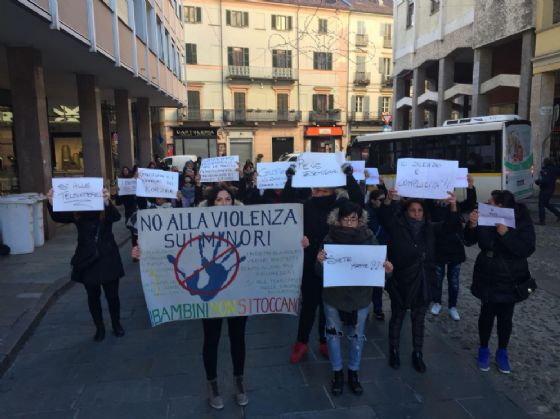 Un momento della protesta (Ansa)