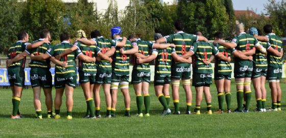I giocatori del Biella Rugby (foto di Stefano Socco)