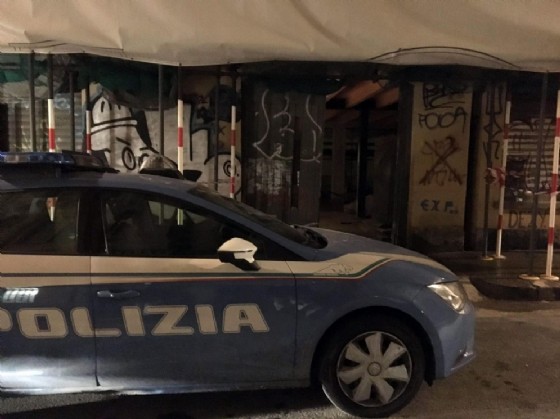 La polizia sul posto