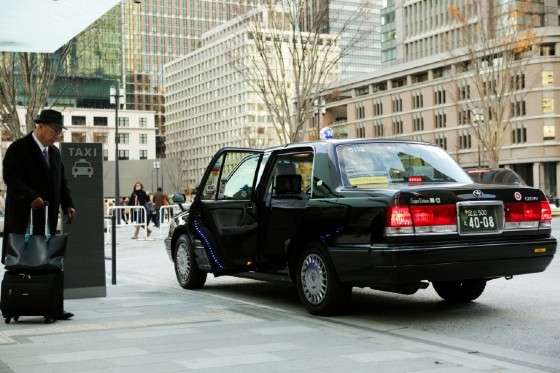The vast majority of taxis hired in Japan are hailed or taken from ranks