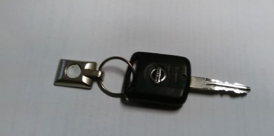 Le chiavi ritrovate e consegnate ai carabinieri