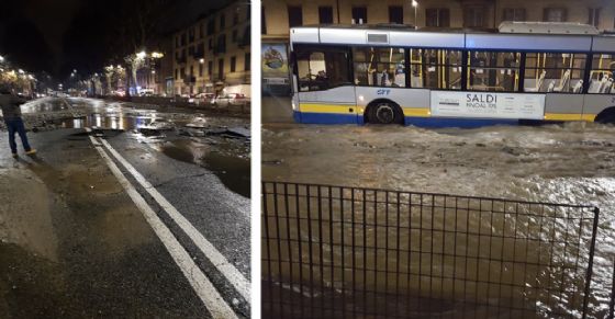 La voragine in corso Regina Margherita