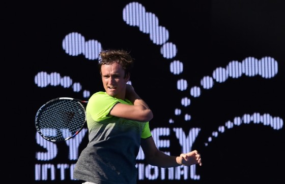 Daniil Medvedev of Russia upset Italian fourth seed Fabio Fognini 2-6, 6-4, 6-1 to reach the Sydney men's final