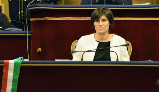 Chiara Appendino in Sala Rossa