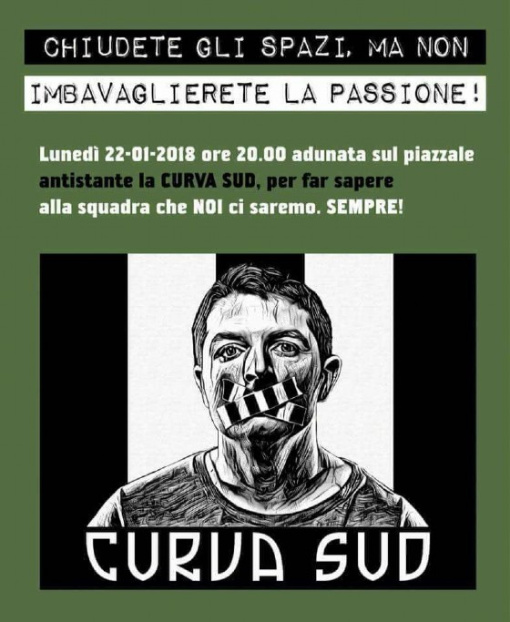 Il volantino di protesta