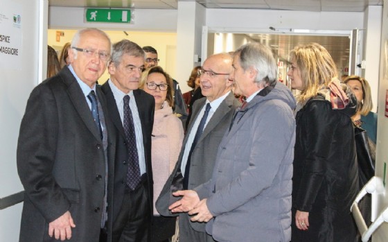 Un momento della visita
