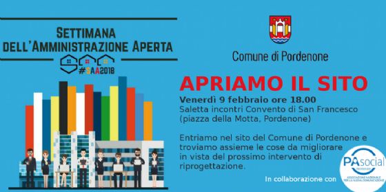 Trasparenza nell’Amministrazione: a Pordenone incontro pubblico "Apriamo il sito" (© Comune di Pordenone) Trasparenza nell’Amministrazione: a Pordenone incontro pubblico "Apriamo il sito" (© Comune di Pordenone)