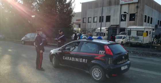 I carabinieri monitorano al situazione