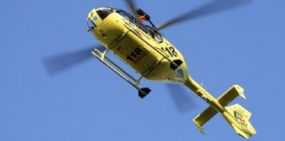 Elicottero del servizio del 118 (© Diario di Biella) Elicottero del servizio del 118 (© Diario di Biella)