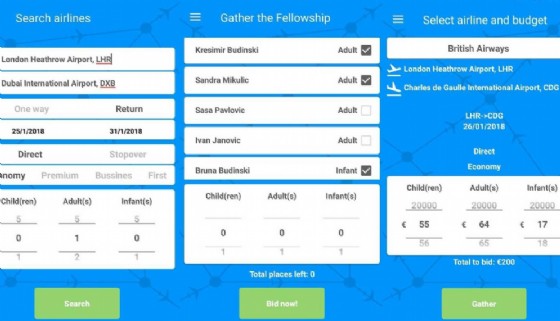 Schermata app
