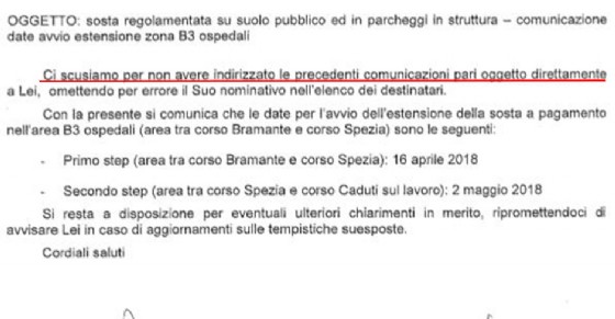 Scuse dell'assessore Lapietra
