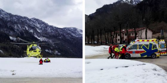 Scialpinista precipita in una foiba nell'area alpina del Pradut