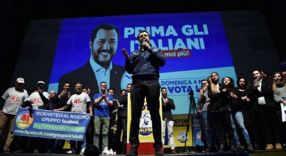 Matteo Salvini al Teatro Nuovo di Torino