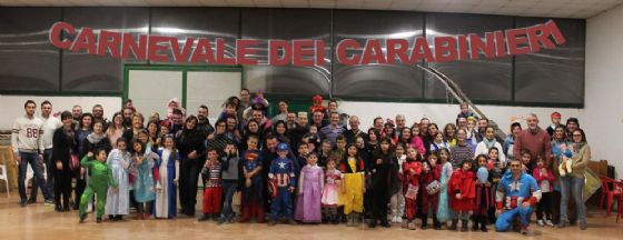 Foto di gruppo durante la festa di sabato 17 febbraio