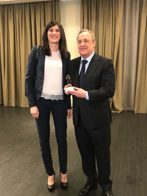 Chiara Appendino con Florentino Perez