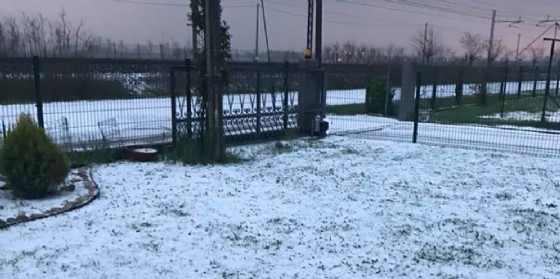 Maltempo, violenta grandinata nel Pordenonese: strade imbiancate come d'inverno
