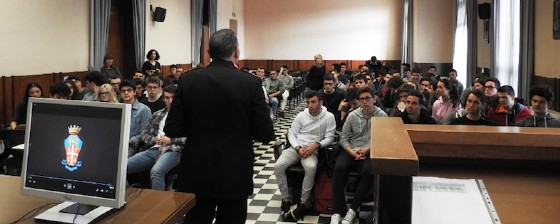 L'incontro si è svolto in aula magna