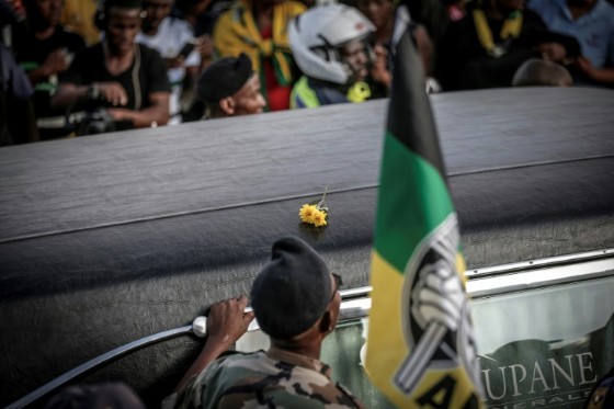 South Africa's new President Cyril Ramaphosa will lead the mourners at a pre-burial service on Saturday
