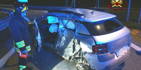 L'incidente che ha coinvolto un pick-up e una Citroen