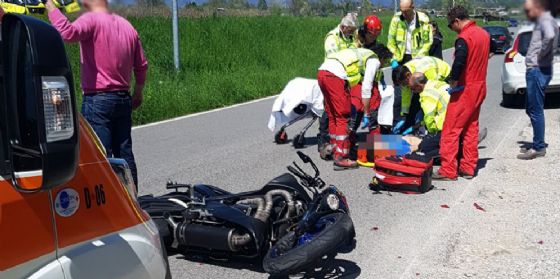 Scontro tra due moto: centauro finisce all'ospedale (© Diario di Pordenone) Scontro tra due moto: centauro finisce all'ospedale (© Diario di Pordenone)
