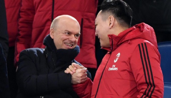 Han Li in compagnia di Marco Fassone