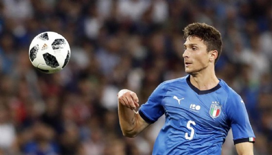 Il difensore azzurro Mattia Caldara