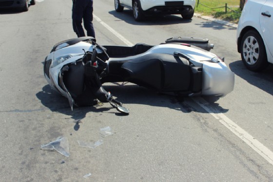 Incidente in scooter d'archivio