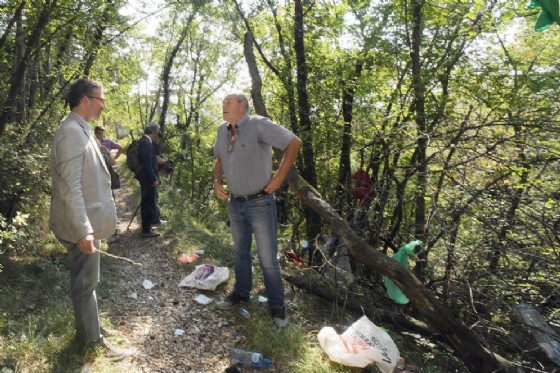 Roberti e il sindaco Klun