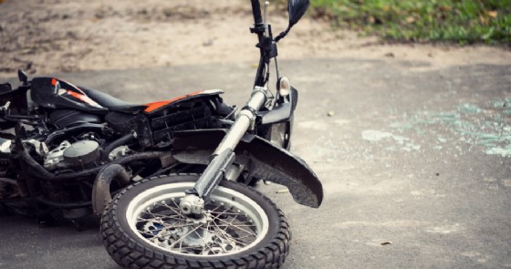 Moto incidentata - Immagine di repertorio
