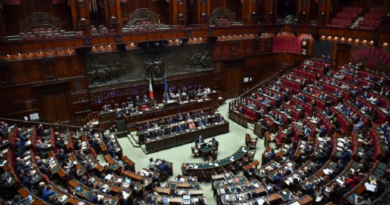 L'aula della Camera dei deputati in parlamento
