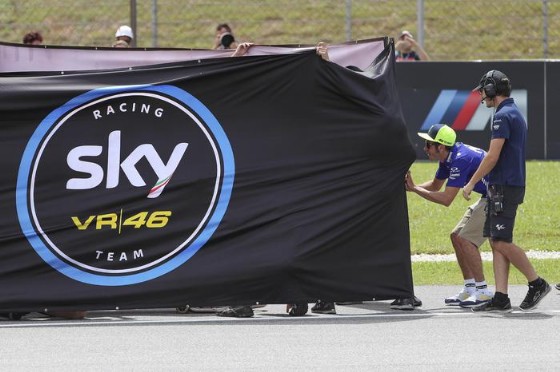 Valentino Rossi durante i festeggiamenti a Bagnaia