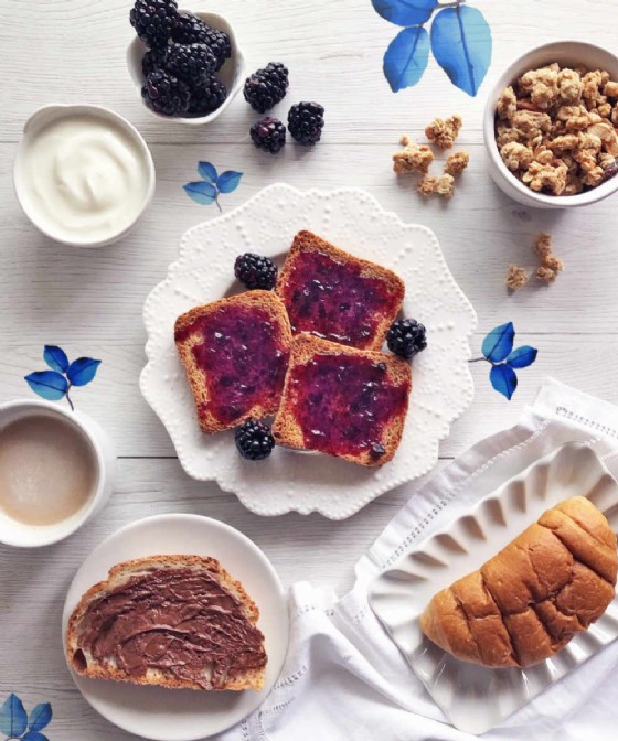 Colazione in blu