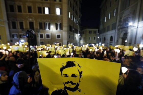 Manifestazione a Roma per chiedere giustizia per Giulio Regeni