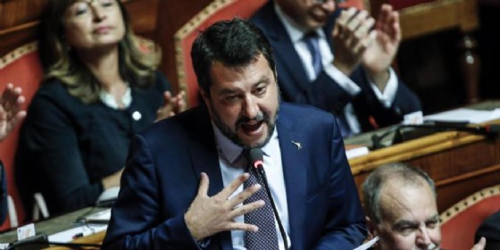 Matteo SALVINI, leader della Lega al Senato
