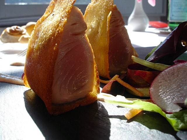 Palamita in crosta di patate