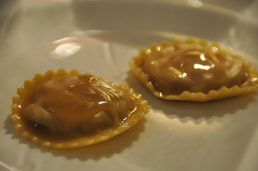 I ravioli di capocollo laccati