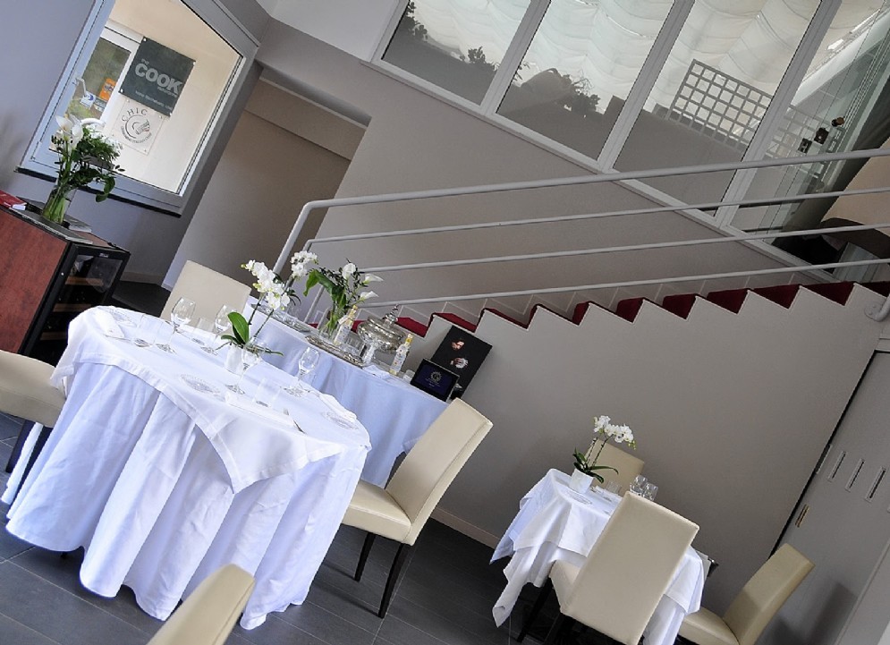 Un dettaglio della sala del The Cook di Arenzano