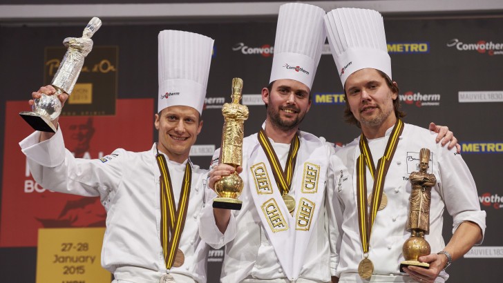 Il podio 2015 del Bocuse d'Or