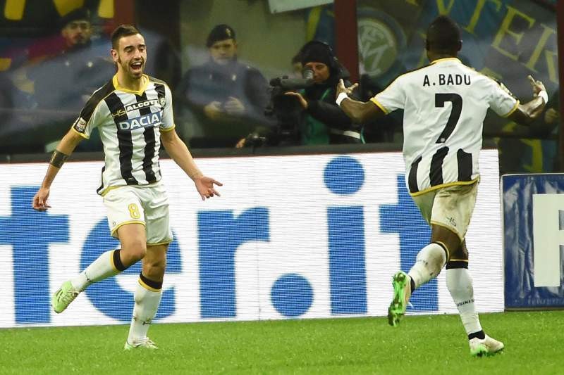 Il portoghese Bruno Fernandes è uno dei migliori talenti dell'Udinese