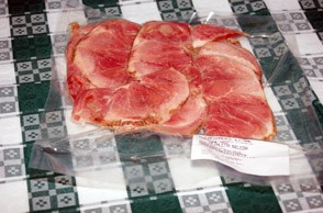 La paletta confezionata a fette e sotto vuoto