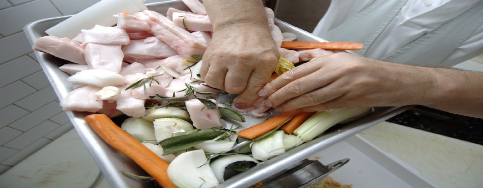 Una fase primaria della lavorazione