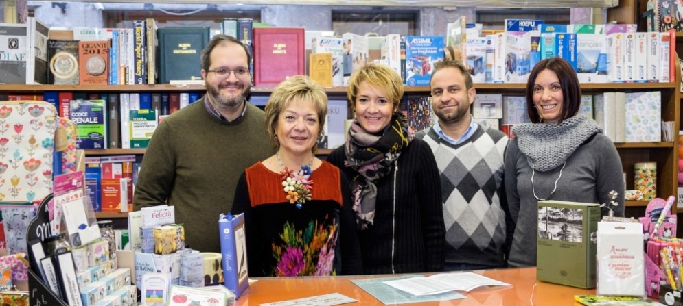 Lo staff della «Libreria Giovannacci»