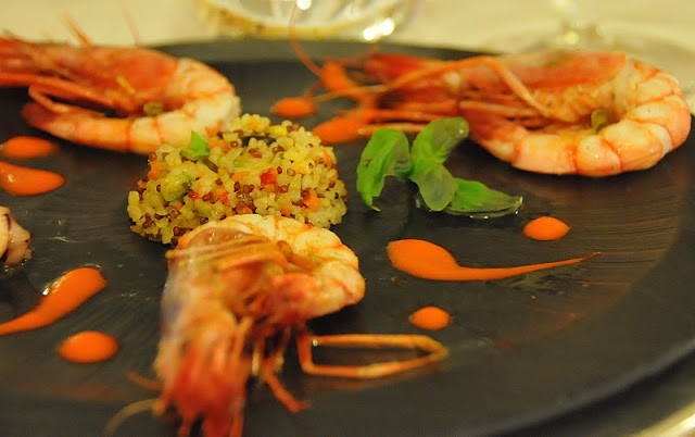 Un profumato cous cous di gamberi